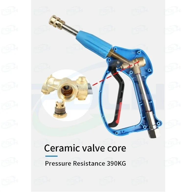 1/4" Quick Connect High Pressure Car Wash Washer Brass Valve Cleaning Spray Gun with 5 Pcs Color Nozzle & Washer Hose Water Gun
1/4" Quick Connect High Pressure Car Wash Washer Brass Valve Cleaning Spray Gun with 5 Pcs Color Nozzle & Washer Hose Water Gun
