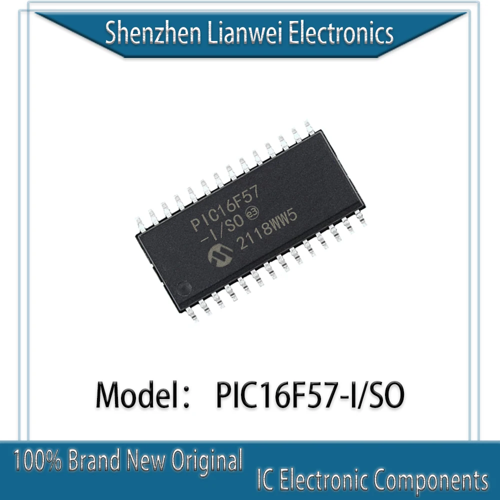 100% New Original PIC16F57 PIC16F57-I/SO IC MCU Chipset SOP-28
100% New Original PIC16F57 PIC16F57-I/SO IC MCU Chipset SOP-28