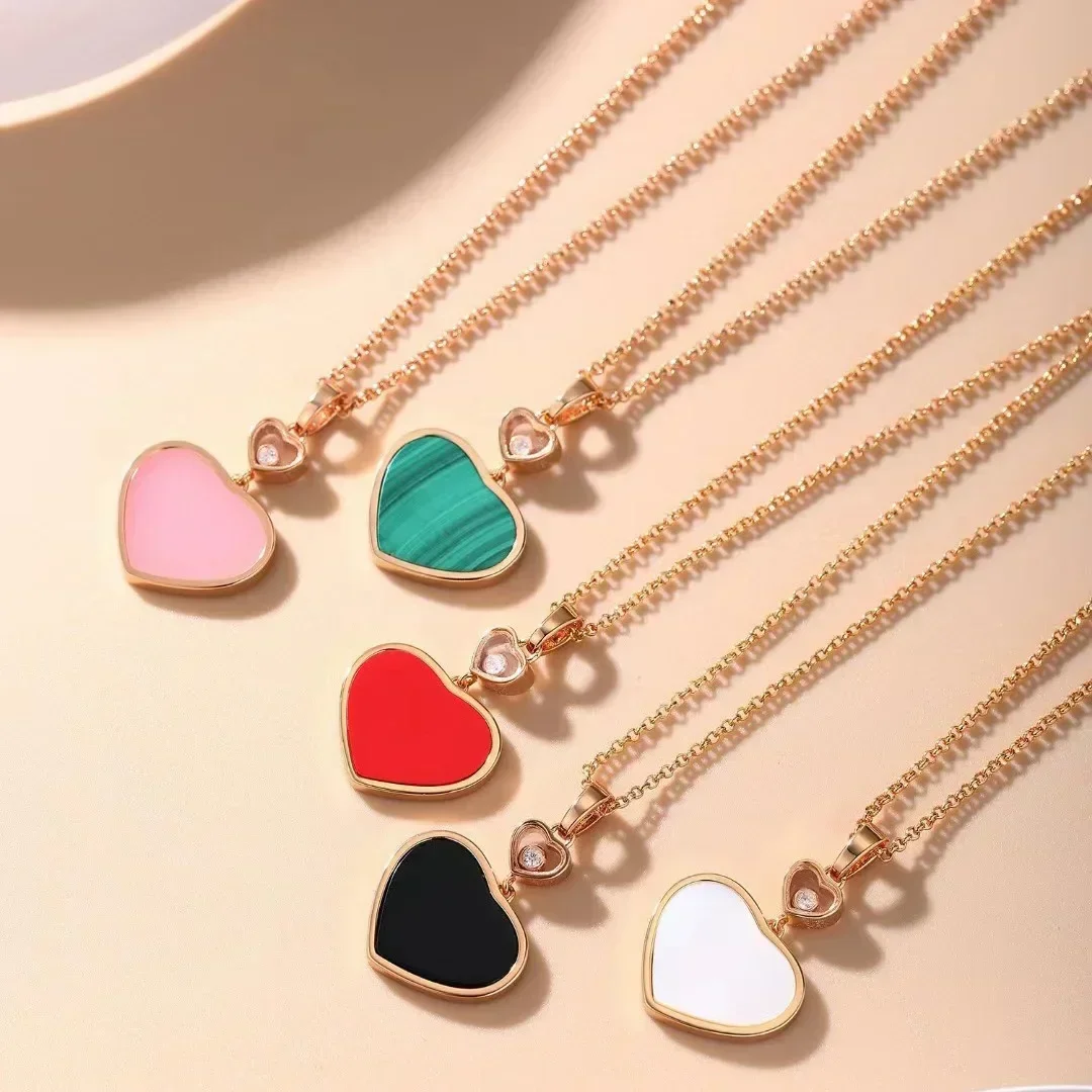 Hot Sale Multi-color Move Stone Love Heart Necklace For Women High Quality 18K Gold Plated Fashion Female Necklace Bijoux
Hot Sale Multi-color Move Stone Love Heart Necklace For Women High Quality 18K Gold Plated Fashion Female Necklace Bijoux
