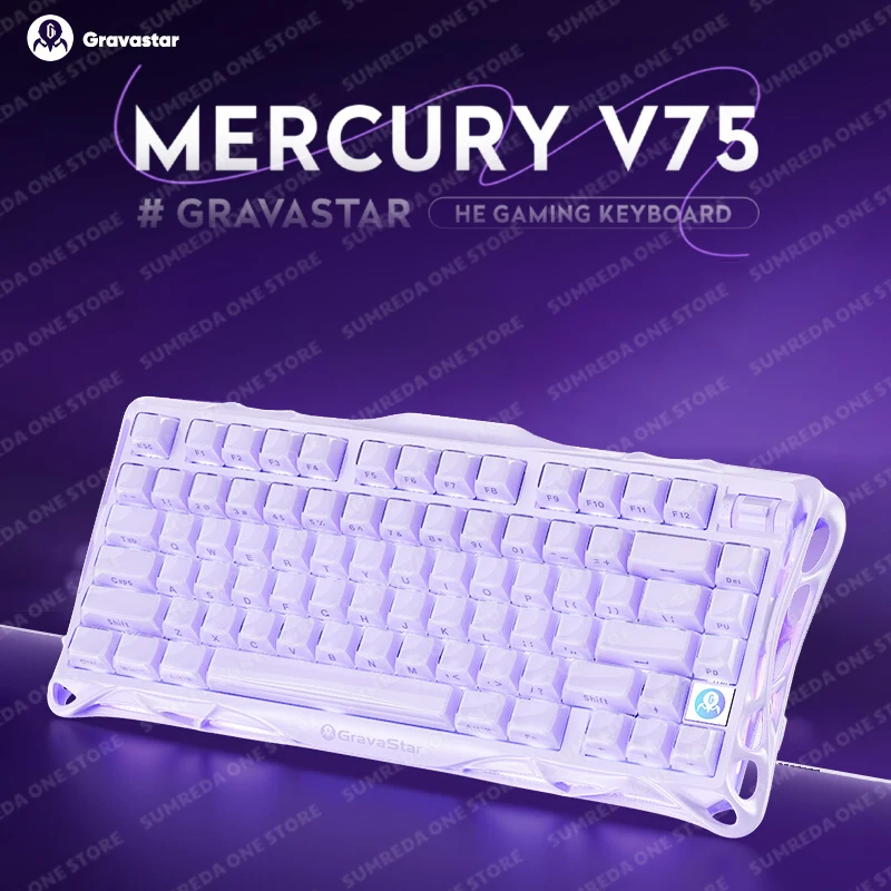 Grava Star Mercury V75 Wired Gaming Magnetic Mechanical Keyboard 8K Rapid Trigger 0.005mm RGB Hotswap Gamer Keyboard
Grava Star Mercury V75 Wired Gaming Magnetic Mechanical Keyboard 8K Rapid Trigger 0.005mm RGB Hotswap Gamer Keyboard