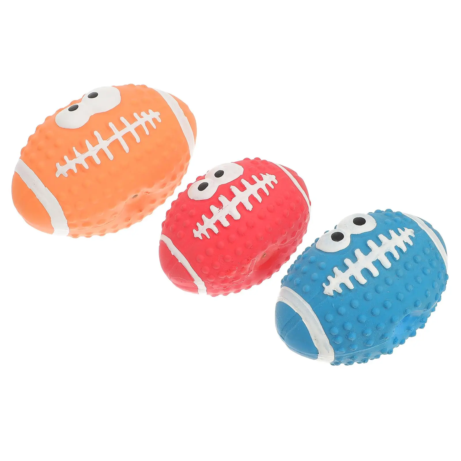 3 Pcs Teething Ball Toys Puppy Dog Squeaker Squeaky Interactive for Latex Rugby Balls Pet
3 Pcs Teething Ball Toys Puppy Dog Squeaker Squeaky Interactive for Latex Rugby Balls Pet
