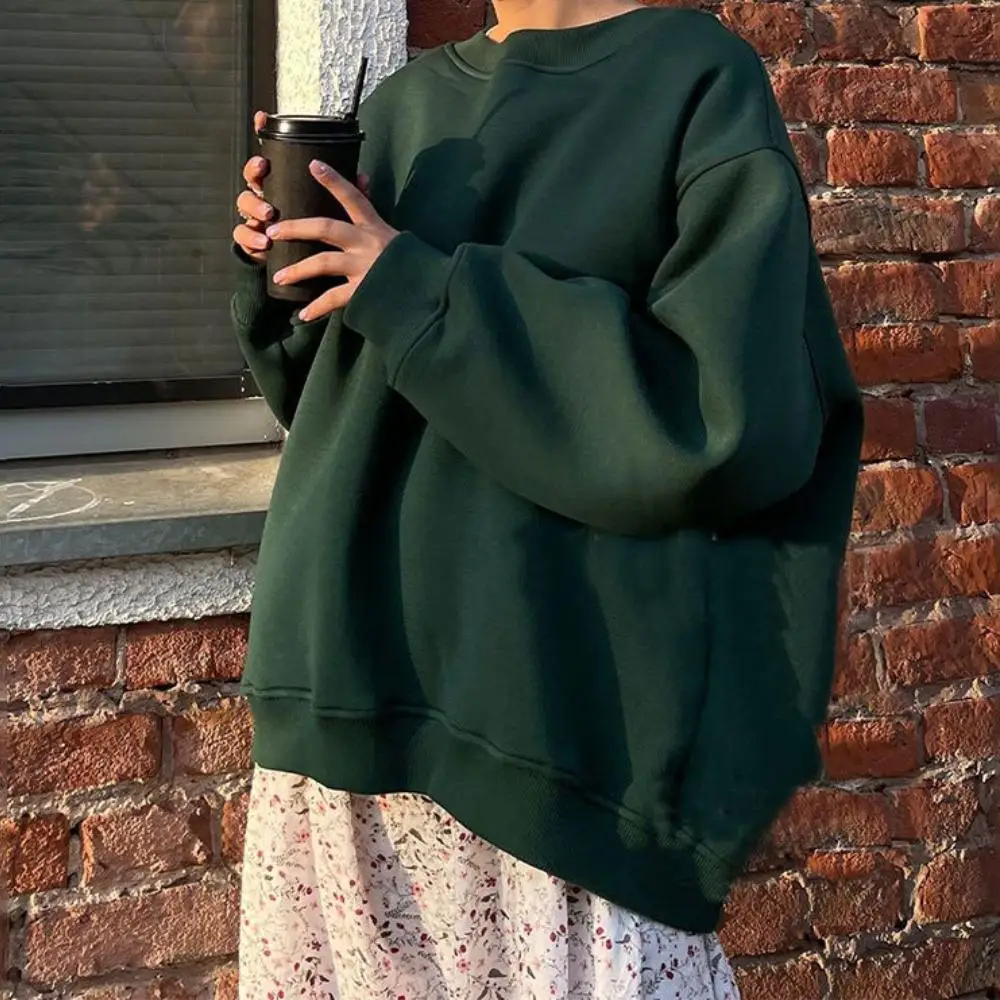 Autumn Fashion Solid Color Outwear Woman Casual Round Neck Long Sleeve Top 2024 Personality Street Commuting Clothing
Autumn Fashion Solid Color Outwear Woman Casual Round Neck Long Sleeve Top 2024 Personality Street Commuting Clothing