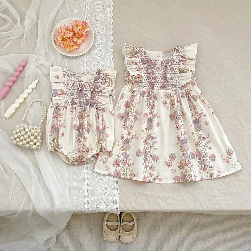Fancy Ruffle Girls Clothes Newborn Toddler Baby Girl Jumpsuit Summer Sweet Short Sleeve Kids Princess Dress Girls Sister Clothes
Fancy Ruffle Girls Clothes Newborn Toddler Baby Girl Jumpsuit Summer Sweet Short Sleeve Kids Princess Dress Girls Sister Clothes
