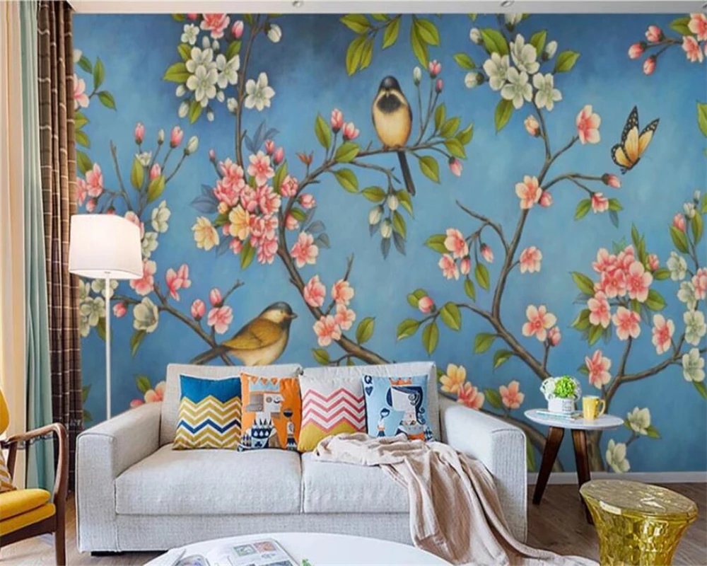 Custom wallpaper 3d mural pure hand-painted blue oil painting flower and bird art background mural papel de parede 3d wallpaper
Custom wallpaper 3d mural pure hand-painted blue oil painting flower and bird art background mural papel de parede 3d wallpaper
