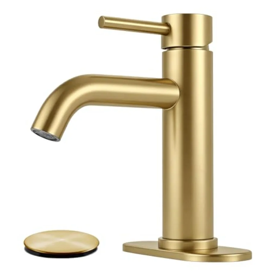 Bathroom Faucets Bathroom Sink Faucet Modern Single Handle Bathroom Faucet for 1 or 3 Hole Mxier Tap Washbasin Faucet with Deck
Bathroom Faucets Bathroom Sink Faucet Modern Single Handle Bathroom Faucet for 1 or 3 Hole Mxier Tap Washbasin Faucet with Deck