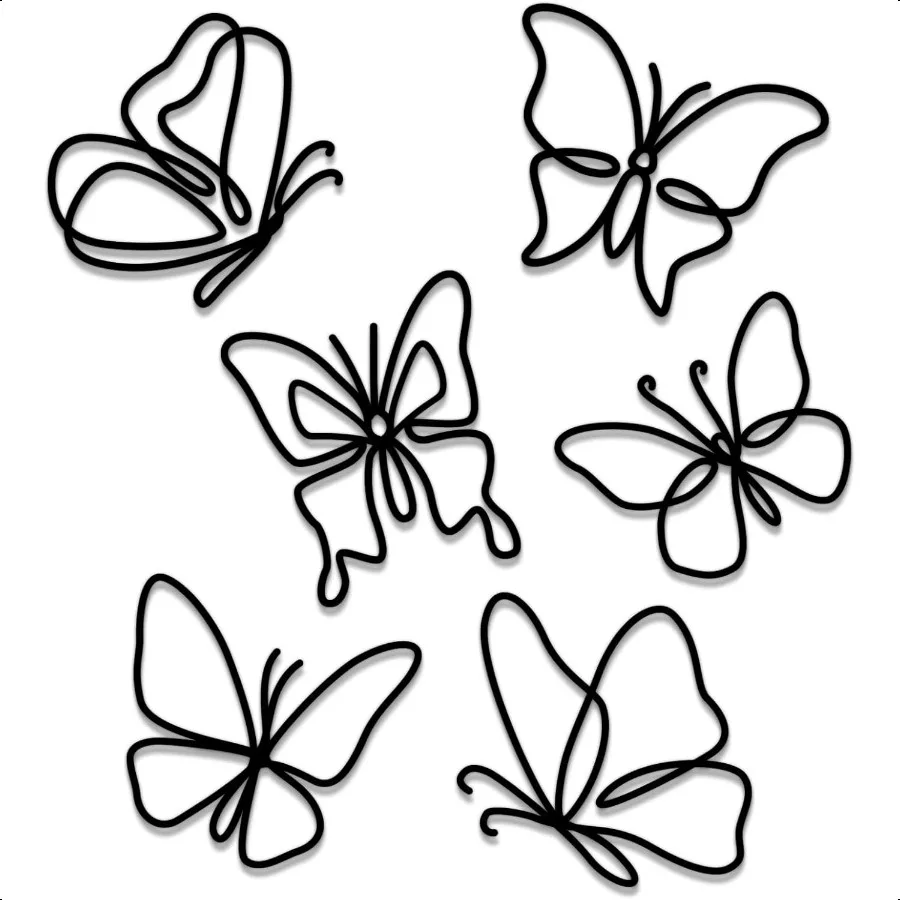 6 Pieces Metal Butterfly Wall Decor Metal Wall Art Heart Hanging Decorations Wire Flowers Decor Wall Decals for Kitchen Bathroo
6 Pieces Metal Butterfly Wall Decor Metal Wall Art Heart Hanging Decorations Wire Flowers Decor Wall Decals for Kitchen Bathroo
