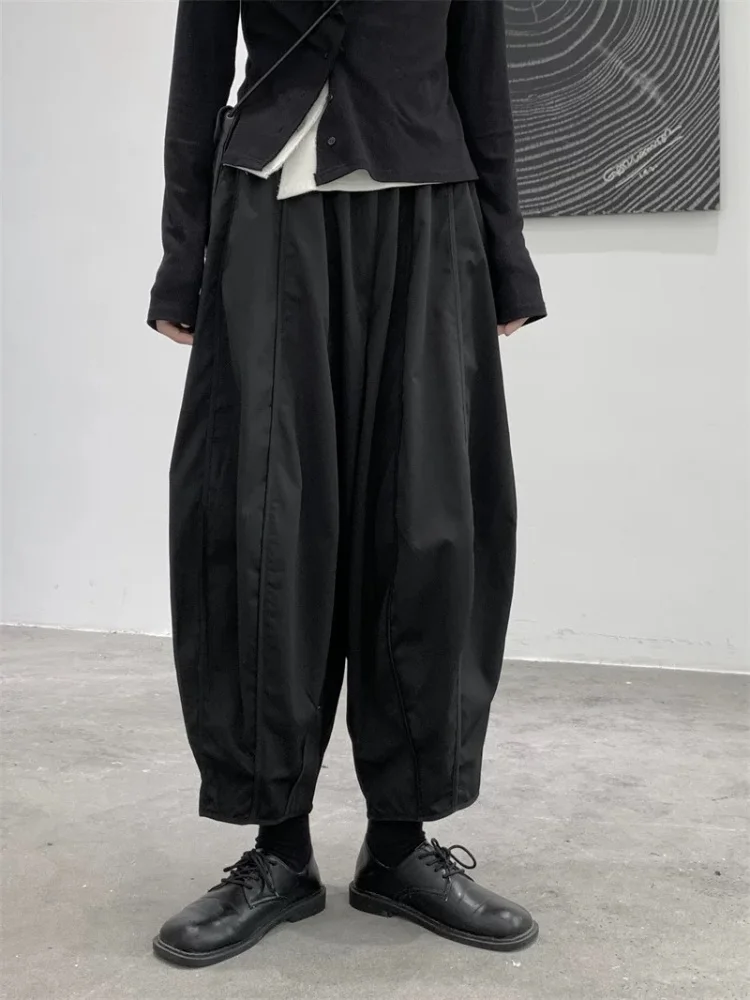 Harajuku Style Women's Casual Pants Spring Autumn Nine Points Splicing Design Loose Wide Leg Lantern Pants Couple Matching
Harajuku Style Women's Casual Pants Spring Autumn Nine Points Splicing Design Loose Wide Leg Lantern Pants Couple Matching