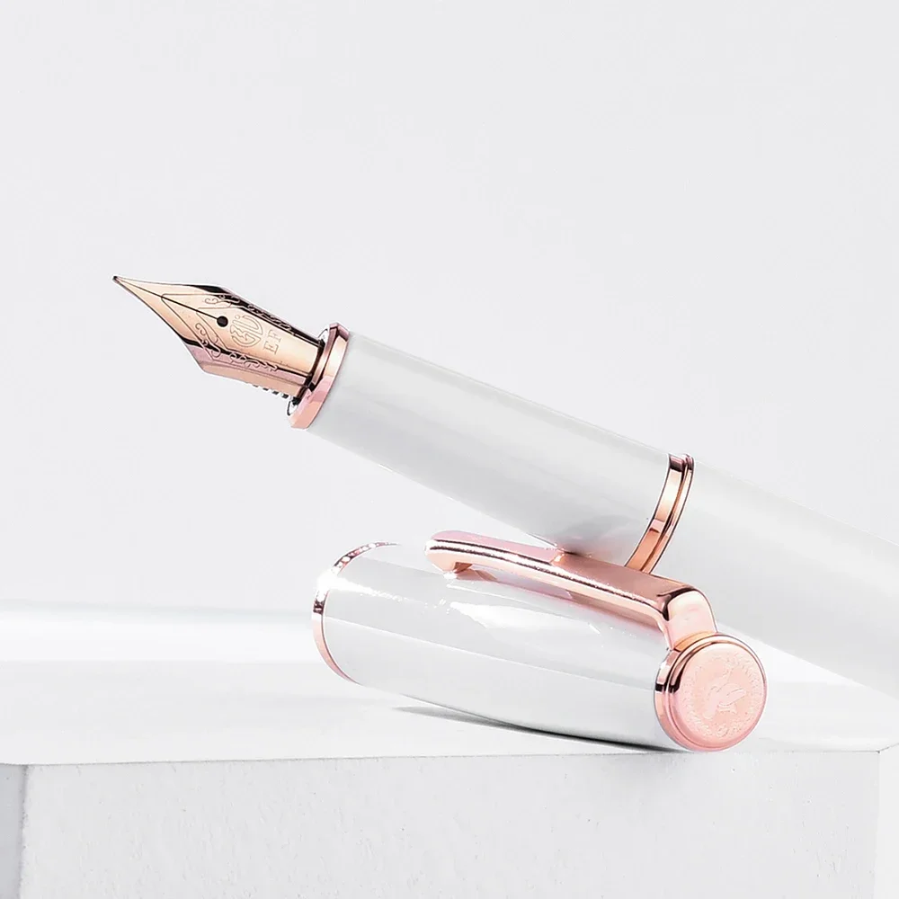 Hongdian 920 Fountain Pen Black Metal Extra Fine/Fine Nib 0.4/0.5mm Rose Gold Silver Clip Business Office Gift
Hongdian 920 Fountain Pen Black Metal Extra Fine/Fine Nib 0.4/0.5mm Rose Gold Silver Clip Business Office Gift