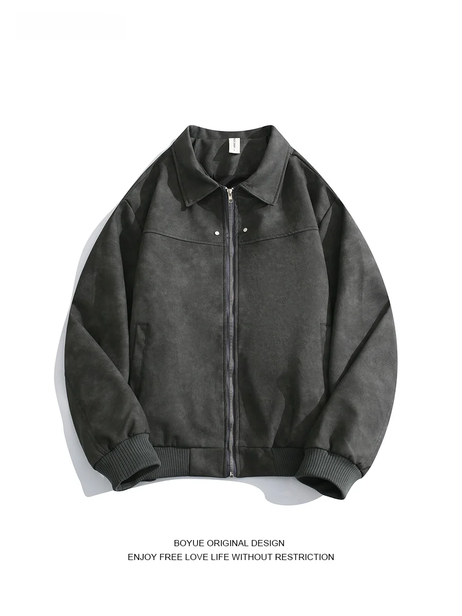 Boyue American Retro Stand Collar Leather Jaet Couple Workwear Cool Dyed Outdated Casual Outerwear Men Women
Boyue American Retro Stand Collar Leather Jaet Couple Workwear Cool Dyed Outdated Casual Outerwear Men Women