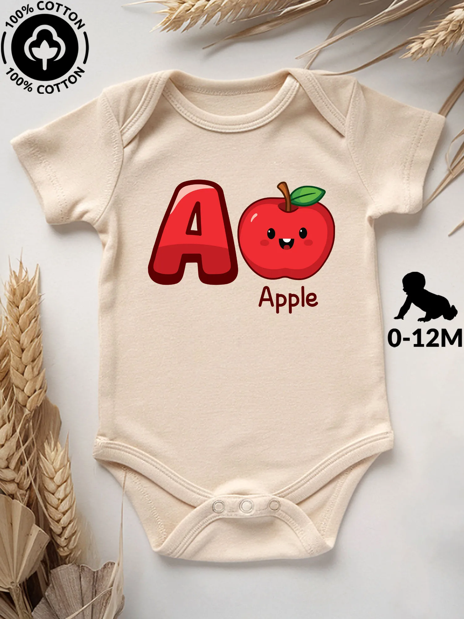 Детский комбинезон-боди Apple A унисекс, 100% хлопок, мягкий, всесезонный, бежевый, для ползания, 190 г/м²
Детский комбинезон-боди Apple A унисекс, 100% хлопок, мягкий, всесезонный, бежевый, для ползания, 190 г/м²