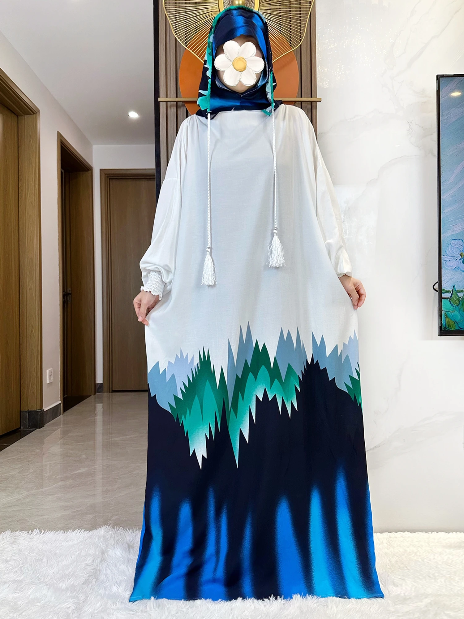 Молитвенная одежда Рамадана 2022, мусульманская хлопковая абайя с цветочным принтом, Дубай, Турция, исламская молитвенная одежда, африканские платья, кафтан, халат Femme
Молитвенная одежда Рамадана 2022, мусульманская хлопковая абайя с цветочным принтом, Дубай, Турция, исламская молитвенная одежда, африканские платья, кафтан, халат Femme