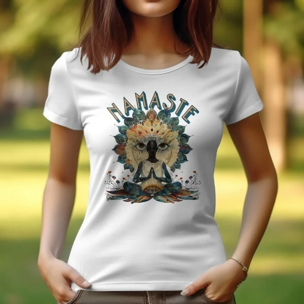 Women Yoga Design T-Shirt Zen Tee Namaste Yoga Tops Meditation Yoga Top Spiritual Women Tee Mantra Zen Clothes
Women Yoga Design T-Shirt Zen Tee Namaste Yoga Tops Meditation Yoga Top Spiritual Women Tee Mantra Zen Clothes