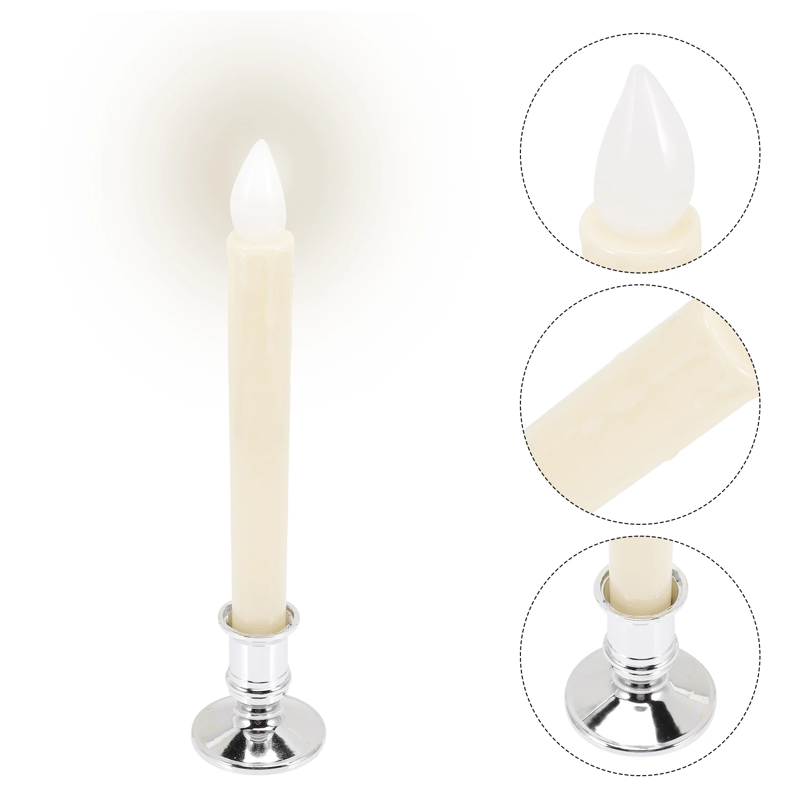 6 pcs Led Taper Candles Flameless Fake Lights Dripless Operated For Wedding Birthday Festival Decor Led
6 pcs Led Taper Candles Flameless Fake Lights Dripless Operated For Wedding Birthday Festival Decor Led