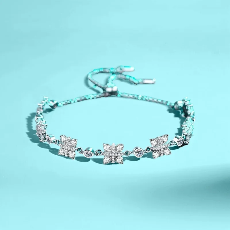 GBA Certified 1Ct D Color Moissanite Push-Pull Adjustable Bracelet S925 Silver PT950 Gold Plated Luxury Minimalist for Women
GBA Certified 1Ct D Color Moissanite Push-Pull Adjustable Bracelet S925 Silver PT950 Gold Plated Luxury Minimalist for Women