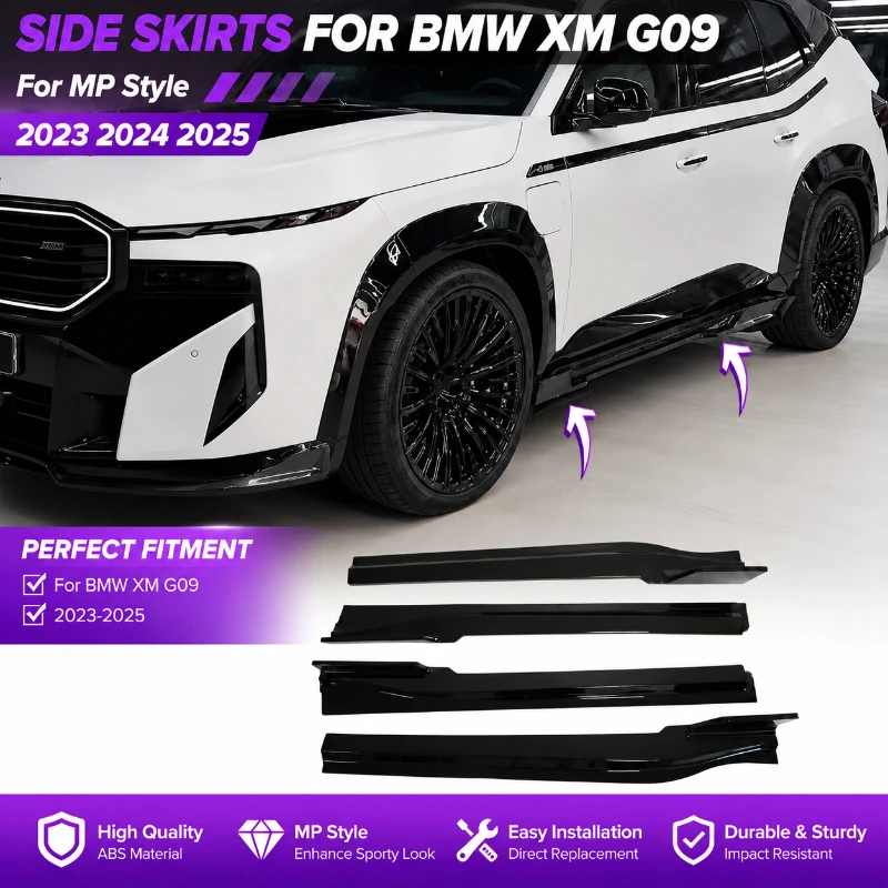 4PCS Car Side Skirt For BMW XM G09 2023 2024 2025 For MP Style Diffuser Bumper Lip Lower Separator Splitters Body Kit Extension
4PCS Car Side Skirt For BMW XM G09 2023 2024 2025 For MP Style Diffuser Bumper Lip Lower Separator Splitters Body Kit Extension