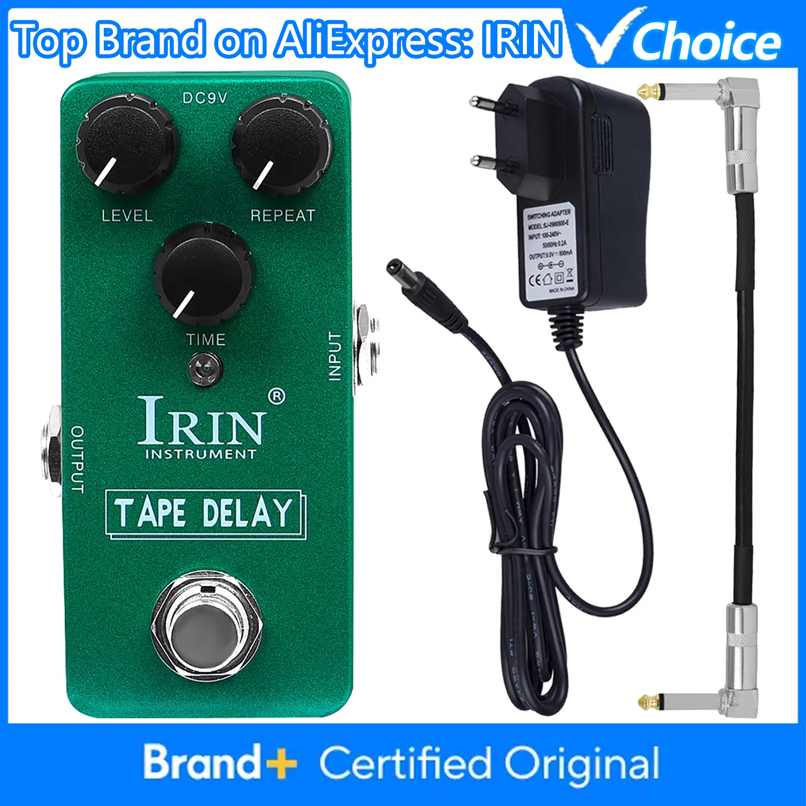 Педаль эффектов для электрогитары IRIN RS-25, педаль эффектов с лентой и задержкой, True Bypass, мини-одиночная гитарная педаль, аксессуары и детали для гитары
Педаль эффектов для электрогитары IRIN RS-25, педаль эффектов с лентой и задержкой, True Bypass, мини-одиночная гитарная педаль, аксессуары и детали для гитары