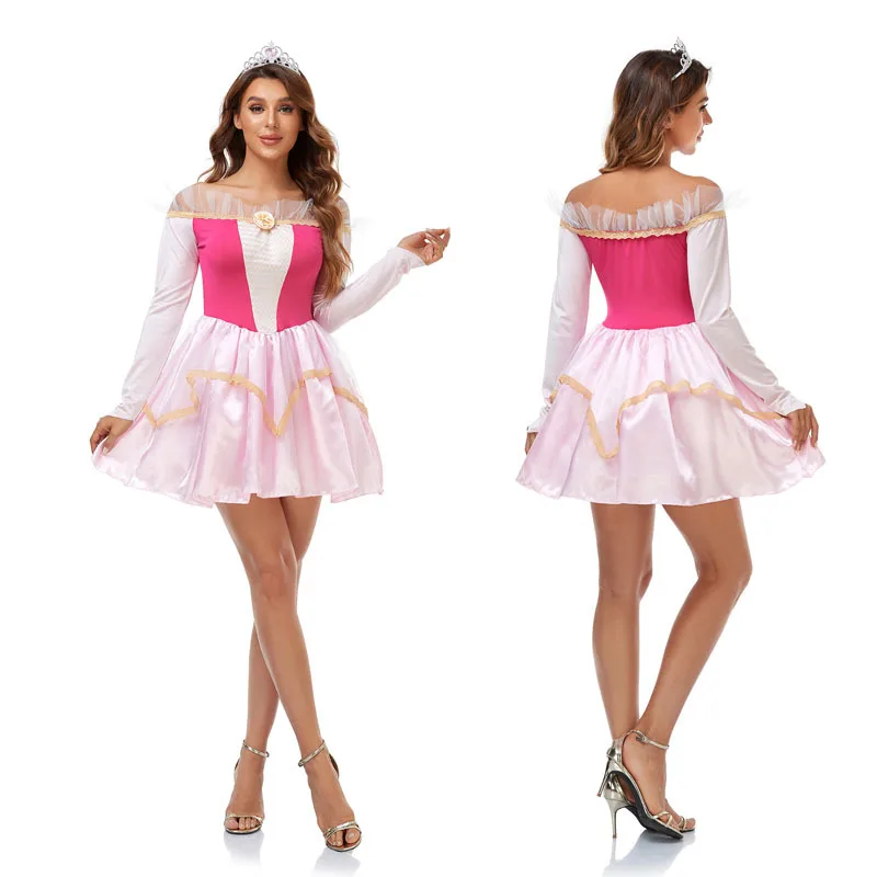 Hot-selling Beauty Aurora Costume Role Play Halloween Cosplay Princess Frock Theme Birthday Party Fancy Dresses For Women
Hot-selling Beauty Aurora Costume Role Play Halloween Cosplay Princess Frock Theme Birthday Party Fancy Dresses For Women