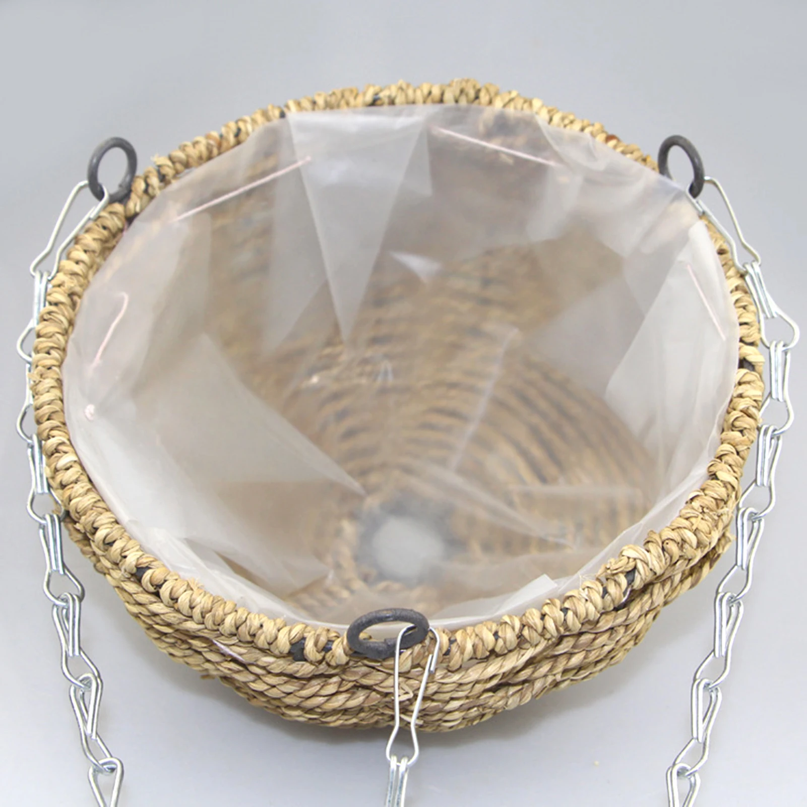 Круглая плетеная подвесная корзина из натурального ротанга для растений, декор для дома и балкона
Круглая плетеная подвесная корзина из натурального ротанга для растений, декор для дома и балкона