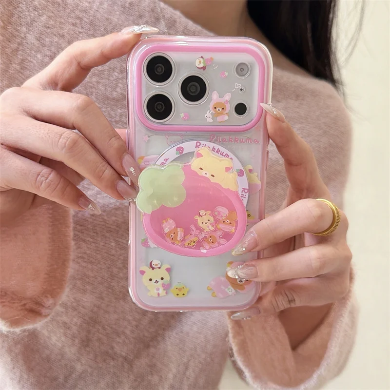 Cute Strawberry Bear Phone Case For iPhone 17 Pro 16 15 14 Pro Max with Magnetic Grip Stand Shockproof 16 17 15pro Protective Co
Cute Strawberry Bear Phone Case For iPhone 17 Pro 16 15 14 Pro Max with Magnetic Grip Stand Shockproof 16 17 15pro Protective Co