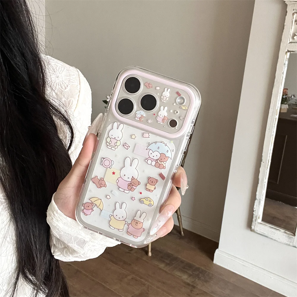 Cute Bear Miffy Rabbit Kawaii Phone Case for iPhone 17 Pro 15 17 Max 16 Pro Max Funda Cartoon Cases Korean Shockproof Cover Capa
Cute Bear Miffy Rabbit Kawaii Phone Case for iPhone 17 Pro 15 17 Max 16 Pro Max Funda Cartoon Cases Korean Shockproof Cover Capa