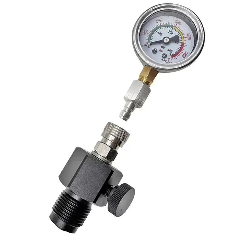 AEE6-G5/8 Scuba Cylinder Pressure Test Checker With Accurate Easy To Read 400Bar/6000Psi Pressure Gauge
AEE6-G5/8 Scuba Cylinder Pressure Test Checker With Accurate Easy To Read 400Bar/6000Psi Pressure Gauge