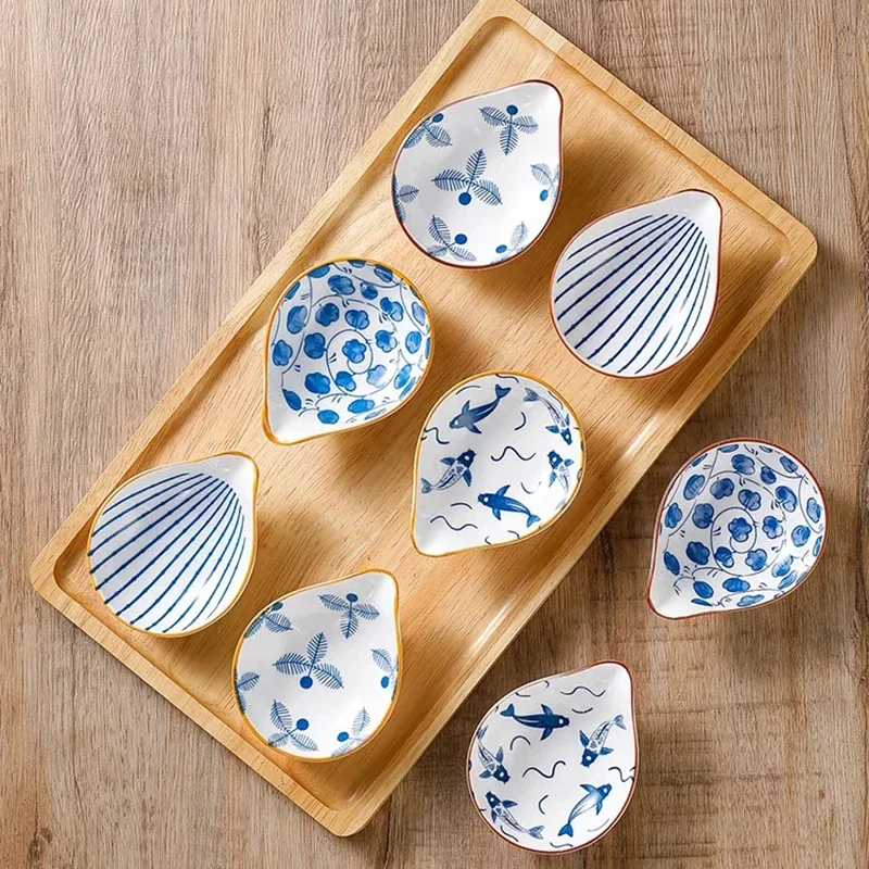 4pcs Blue And White Porcelain Mini Soy Dish Ceramic Sauce Dish Household Seasoning Pottery Dipping Sushi Sauce Snack Tableware
4pcs Blue And White Porcelain Mini Soy Dish Ceramic Sauce Dish Household Seasoning Pottery Dipping Sushi Sauce Snack Tableware