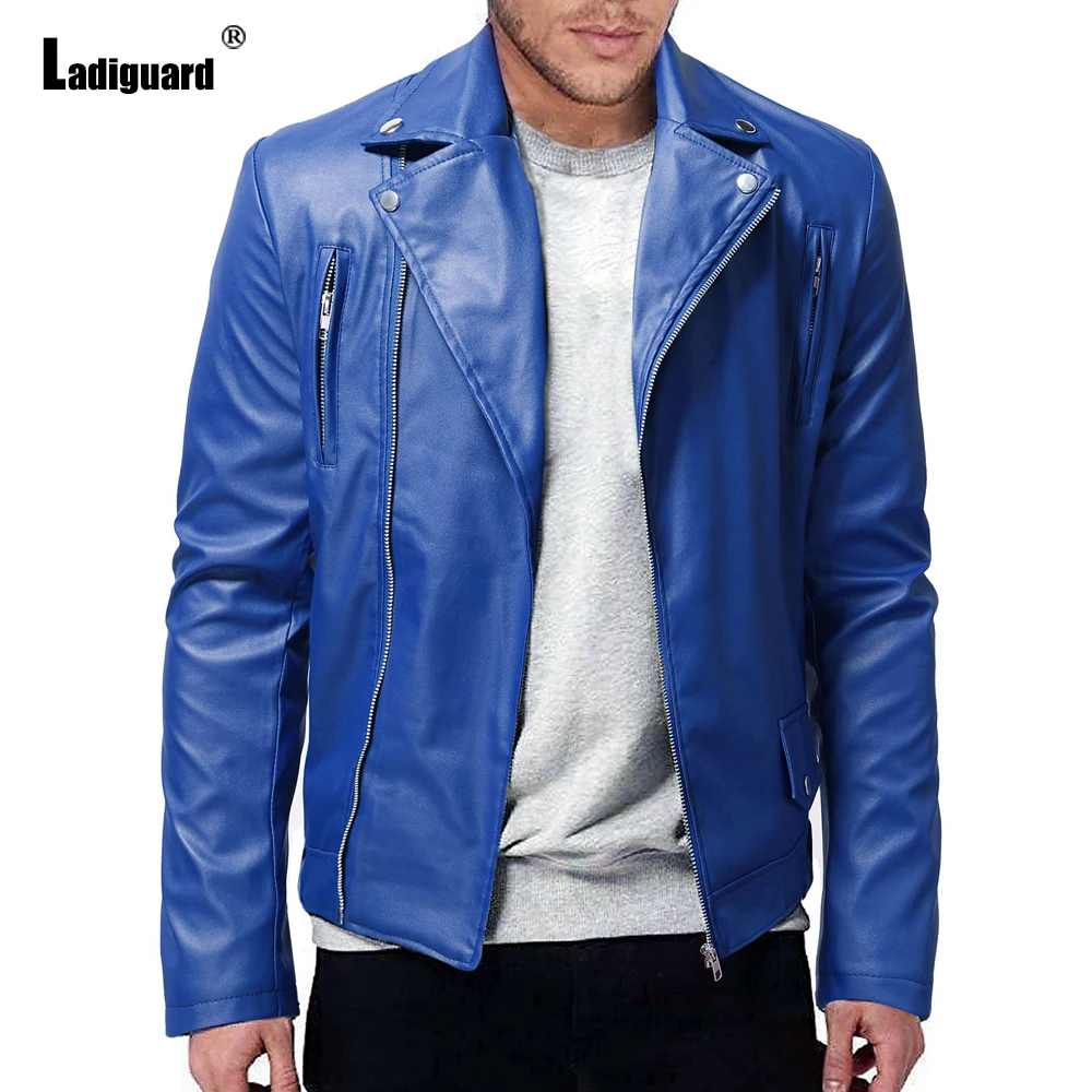 Ladiguard 2023 European Style Cool Luxury Jackets Blue Soft Faux Leather Jackets Men Fashion Multi-zipper Artificial Pu Coats
Ladiguard 2023 European Style Cool Luxury Jackets Blue Soft Faux Leather Jackets Men Fashion Multi-zipper Artificial Pu Coats