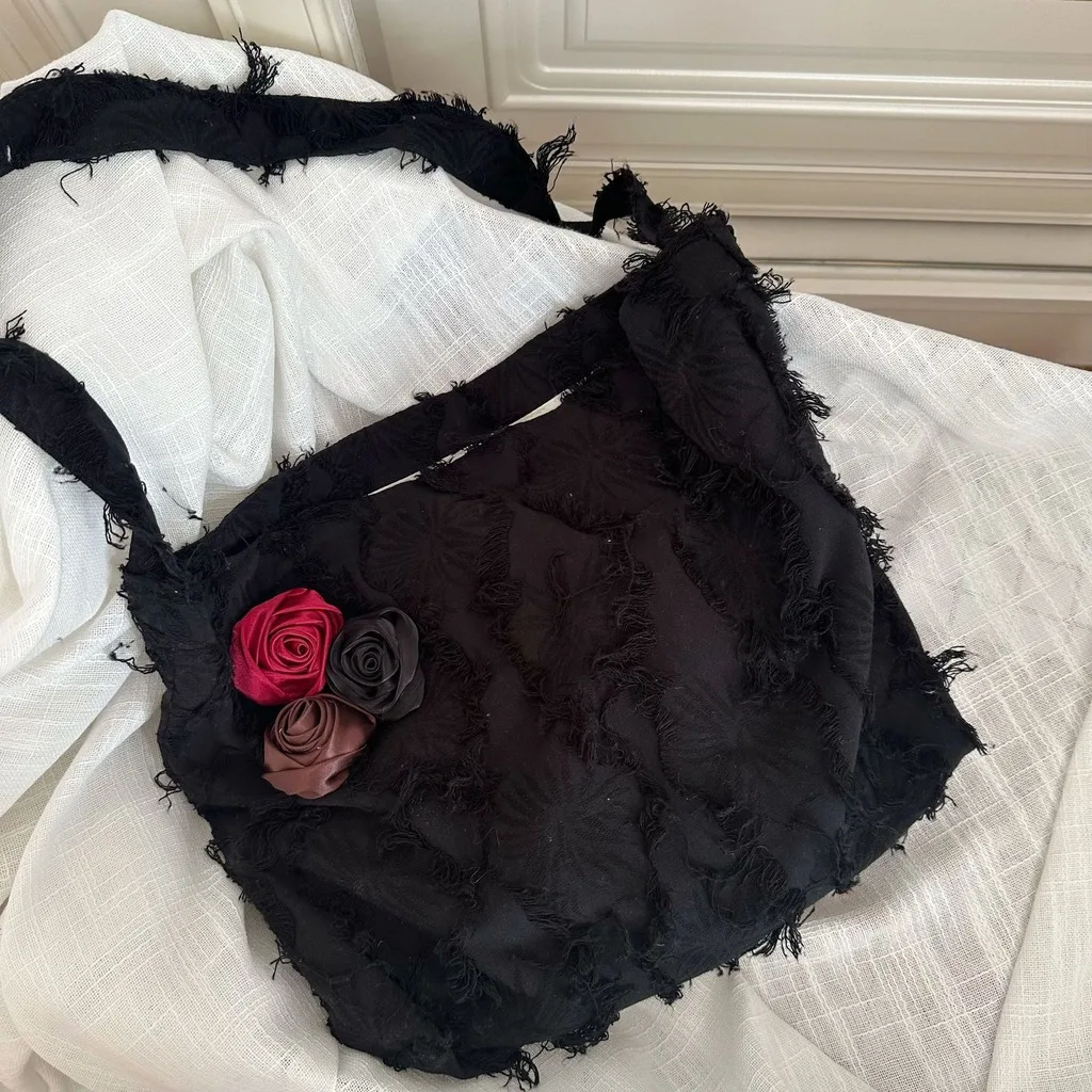 Linen Tote Bag Women 3D Rose Flower Ribbon Hobo Shoulder Bag Fringe Tassel Crossbody Purse Bohemian Cottagecore Casual Clutch
Linen Tote Bag Women 3D Rose Flower Ribbon Hobo Shoulder Bag Fringe Tassel Crossbody Purse Bohemian Cottagecore Casual Clutch