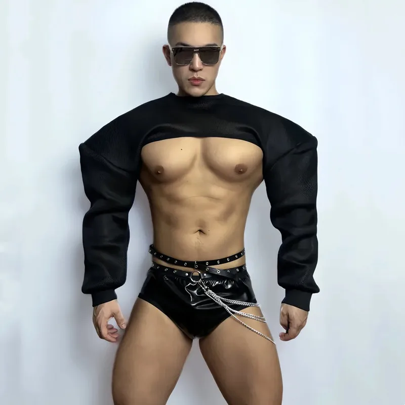 Bar Nightclub Gogo Dancer Sexy Rave Outfit Male Dancer Team Party Show Festival Clothing Stage Performance Costume Black White
Bar Nightclub Gogo Dancer Sexy Rave Outfit Male Dancer Team Party Show Festival Clothing Stage Performance Costume Black White
