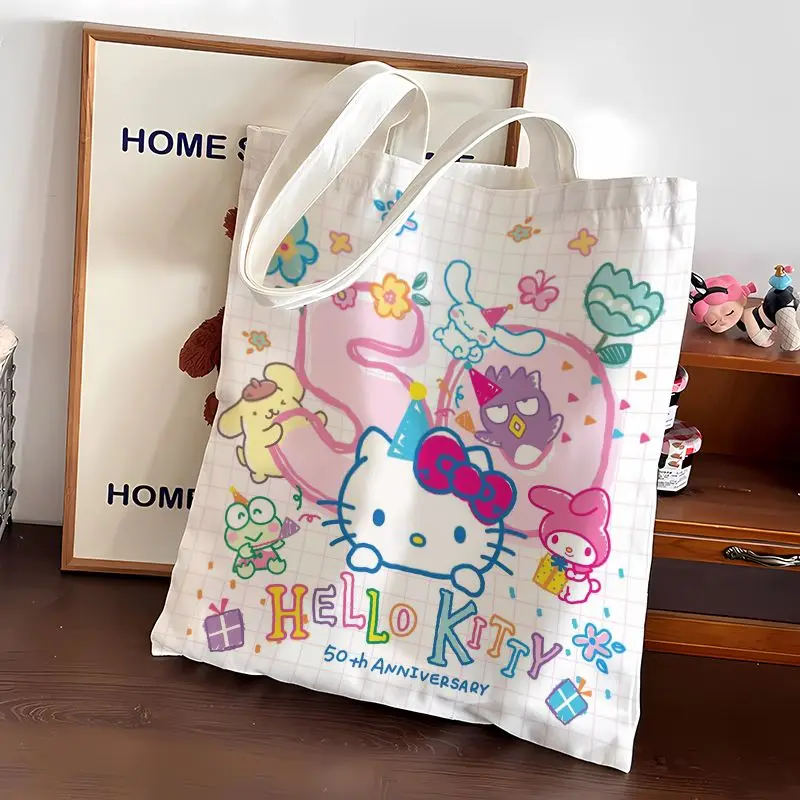 Hello Kitty Canvas Bag Cute Cartoon Printing Leisure Shoulder Bag New Fashion Delicate Trend High-capacity Shopping Bag Gifts
Hello Kitty Canvas Bag Cute Cartoon Printing Leisure Shoulder Bag New Fashion Delicate Trend High-capacity Shopping Bag Gifts