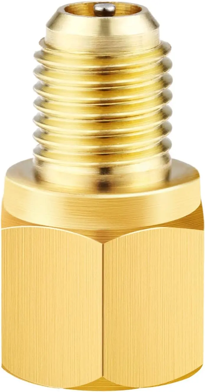 Адаптер для вакуумного насоса R1234YF, переходник для баллона с хладагентом на фитинг R12, адаптер с внутренней резьбой 1/2" на наружную резьбу SAE 1/4" (флар-адаптер)
Адаптер для вакуумного насоса R1234YF, переходник для баллона с хладагентом на фитинг R12, адаптер с внутренней резьбой 1/2" на наружную резьбу SAE 1/4" (флар-адаптер)