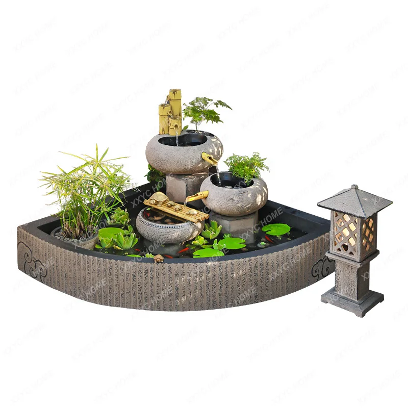 Courtyard Flowing Water Ornaments Garden Garden Waterscape Layout Outdoor Circulation
Courtyard Flowing Water Ornaments Garden Garden Waterscape Layout Outdoor Circulation