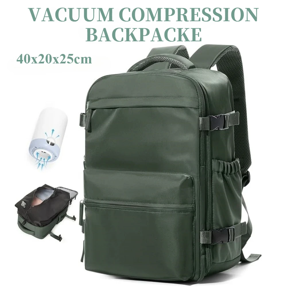 Men Women Air Vacuum Compression Travel Backpack 15.6in Laptop Backpack, Vacuum Clothing Storage Bag, Ryanair 40x20x25 Cabin Bag
Men Women Air Vacuum Compression Travel Backpack 15.6in Laptop Backpack, Vacuum Clothing Storage Bag, Ryanair 40x20x25 Cabin Bag