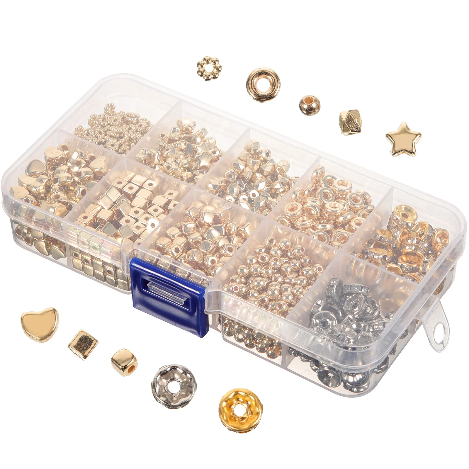 1240Pcs Exquisite Spacer Beads for Jewelry Making DIY Necklace Bracelet Accessories Wear-Resistant Resin Beads
1240Pcs Exquisite Spacer Beads for Jewelry Making DIY Necklace Bracelet Accessories Wear-Resistant Resin Beads