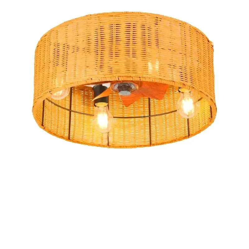 Rattan Ceiling Fan Fans With Lights Remote Control Bedroom Decor Ventilator Lamp 50cm Air Invisible Blades Retractable Silent
Rattan Ceiling Fan Fans With Lights Remote Control Bedroom Decor Ventilator Lamp 50cm Air Invisible Blades Retractable Silent