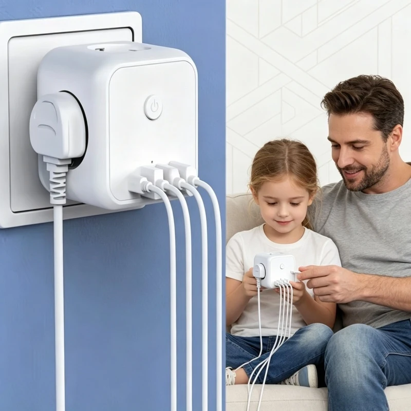 EU Standard Cube Power Strip & Plug Adapter with USB-C Port Cable Space-Saving for Home Office Daily Power Use
EU Standard Cube Power Strip & Plug Adapter with USB-C Port Cable Space-Saving for Home Office Daily Power Use