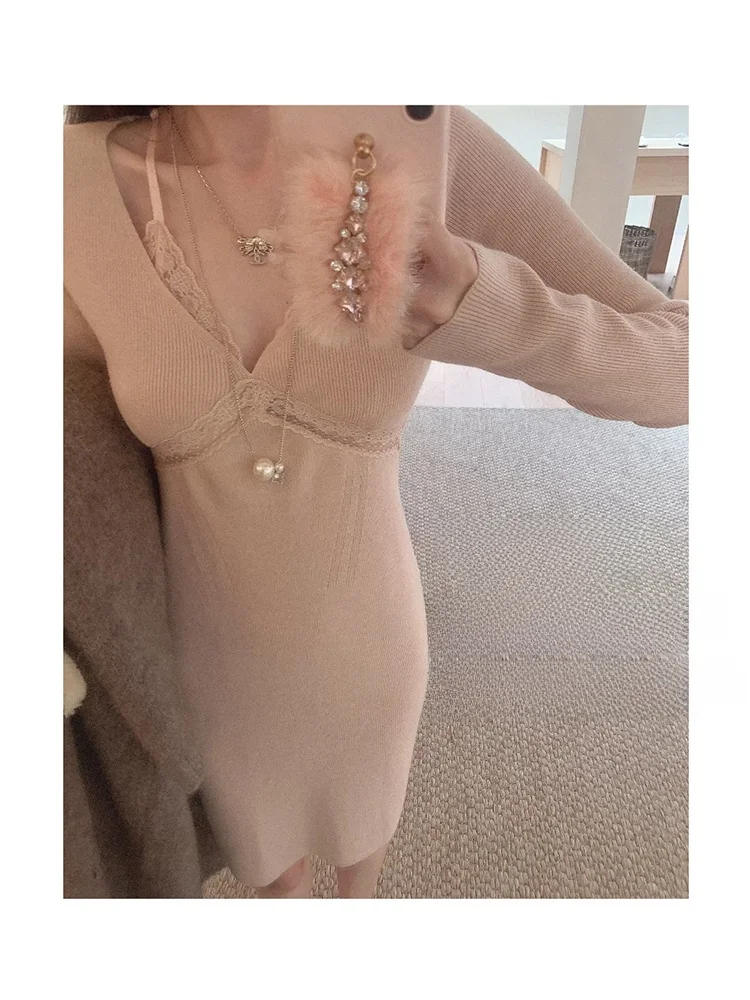 Gold Musoom Dance of Flutes Autumn First Beat Blumarin Lace Base Slim Fit Korean Sle Polyester Blend Long Sve V-Ne S...
Gold Musoom Dance of Flutes Autumn First Beat Blumarin Lace Base Slim Fit Korean Sle Polyester Blend Long Sve V-Ne S...