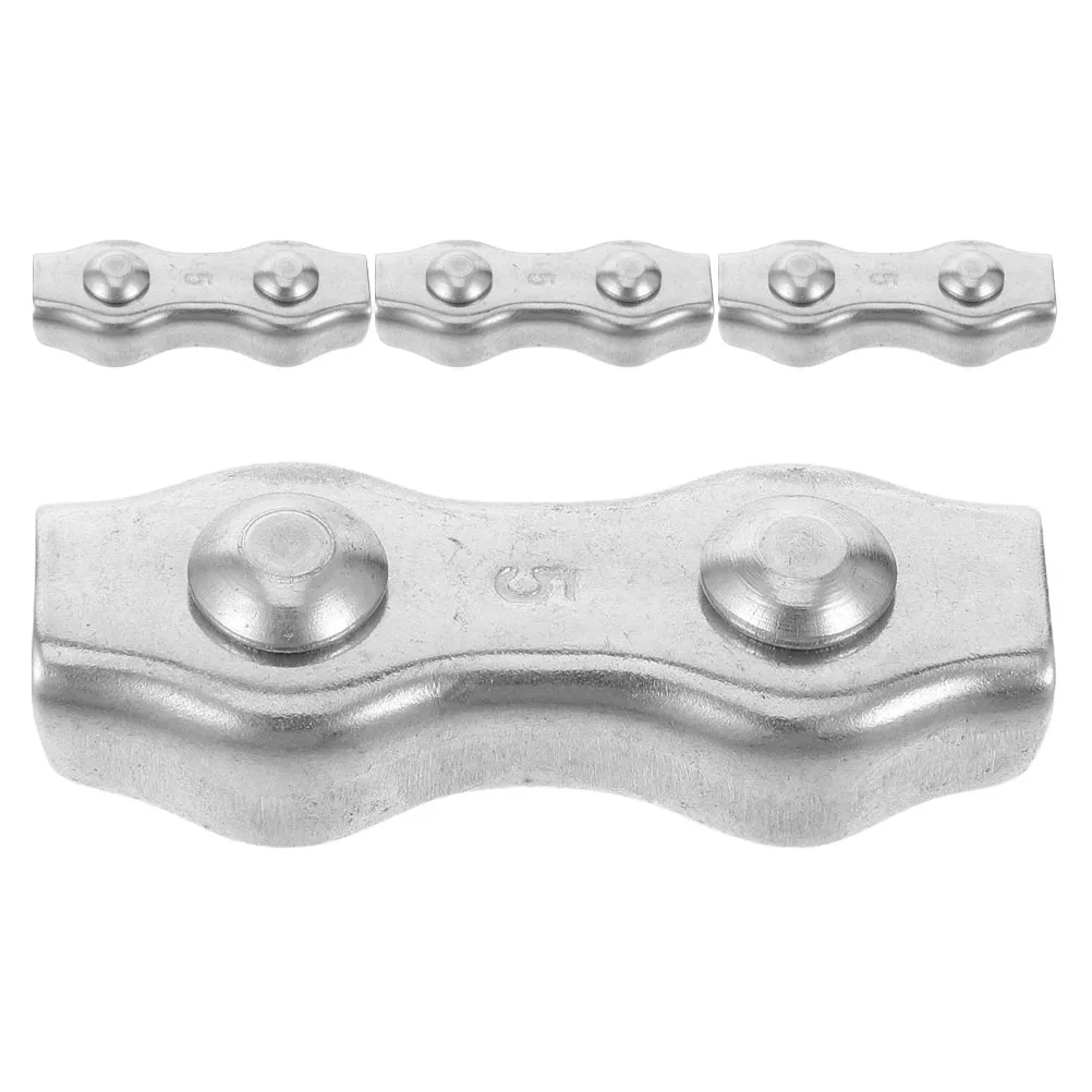4 Pcs Wire Rope Clamp Stainless Steel Double Cable Clip Fence Mounting Hole Secure Connection Durable 304 Garden Decor
4 Pcs Wire Rope Clamp Stainless Steel Double Cable Clip Fence Mounting Hole Secure Connection Durable 304 Garden Decor