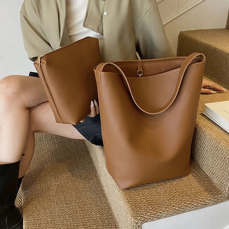2 Sets Casual Tote Bags PU Leather Shoulder Bag For Women Vintage Bucket Female Travel Handbag Designer Luxury Lady Underarm Bag
2 Sets Casual Tote Bags PU Leather Shoulder Bag For Women Vintage Bucket Female Travel Handbag Designer Luxury Lady Underarm Bag