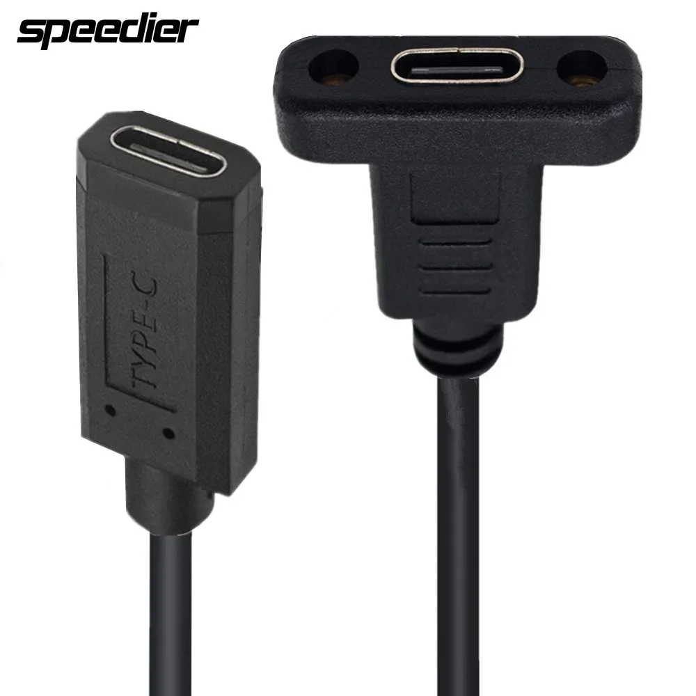 USB C Type-C «папа-мама» удлинительный кабель для передачи данных с винтовым отверстием для монтажа на панели 10 Гбит/с 0,3 м/0,6 м/1 м/1,8 м
USB C Type-C «папа-мама» удлинительный кабель для передачи данных с винтовым отверстием для монтажа на панели 10 Гбит/с 0,3 м/0,6 м/1 м/1,8 м