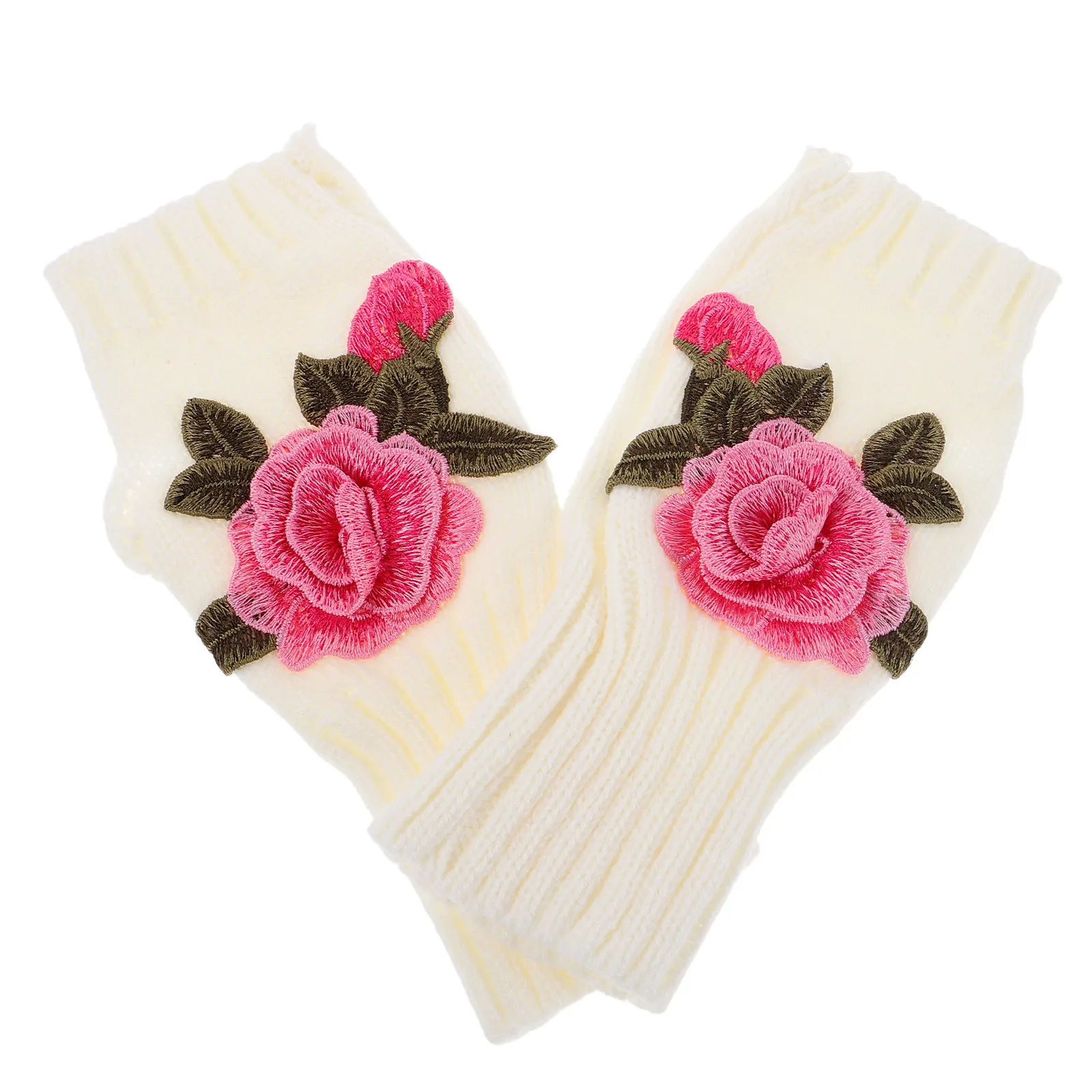 1 Pair Fingerless Gloves Women Fashion Floral Design Half Finger Knitted Mittens Warm Gloves for Cold Weather Outdoor
1 Pair Fingerless Gloves Women Fashion Floral Design Half Finger Knitted Mittens Warm Gloves for Cold Weather Outdoor