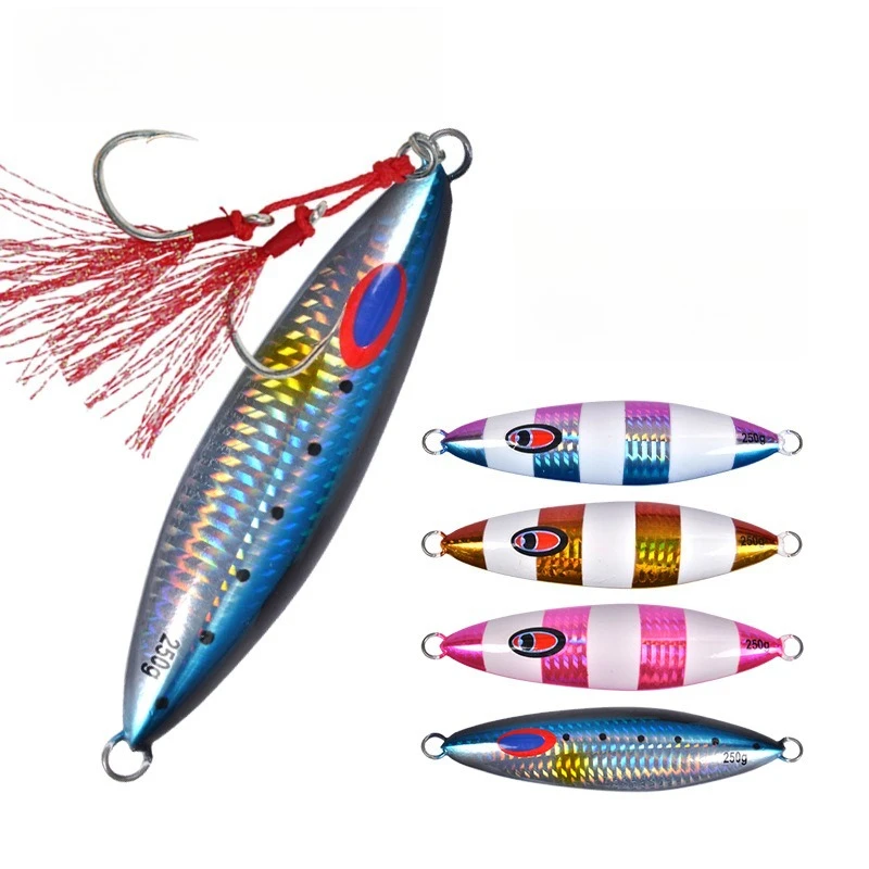Long Casting Slow Sinking Luminous150g200g250g Vertical Fishing Lures Hard Wobblers Artificial Baits Sardine Slider Fishing Jig
Long Casting Slow Sinking Luminous150g200g250g Vertical Fishing Lures Hard Wobblers Artificial Baits Sardine Slider Fishing Jig