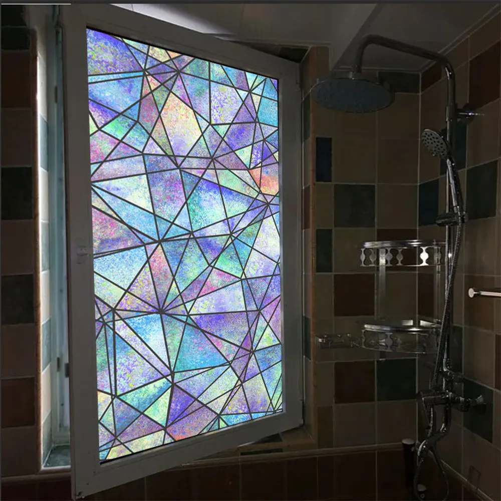 Privacy Window Frosted Film Abstract Color Geometry Pattern Glass Door Film Anti UV Glue-Free Static Cling Glass Window Sticker
Privacy Window Frosted Film Abstract Color Geometry Pattern Glass Door Film Anti UV Glue-Free Static Cling Glass Window Sticker