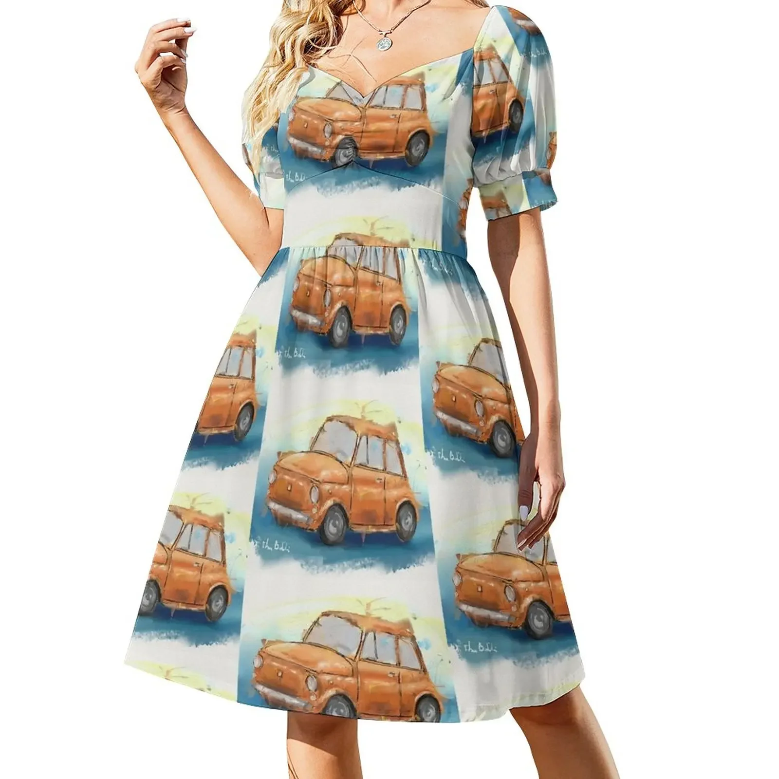 Classic Iconic Orange Fiat 500 Loose Painting Short-Sleeved Dress Dresses gala summer dress korean women Woman clothes
Classic Iconic Orange Fiat 500 Loose Painting Short-Sleeved Dress Dresses gala summer dress korean women Woman clothes