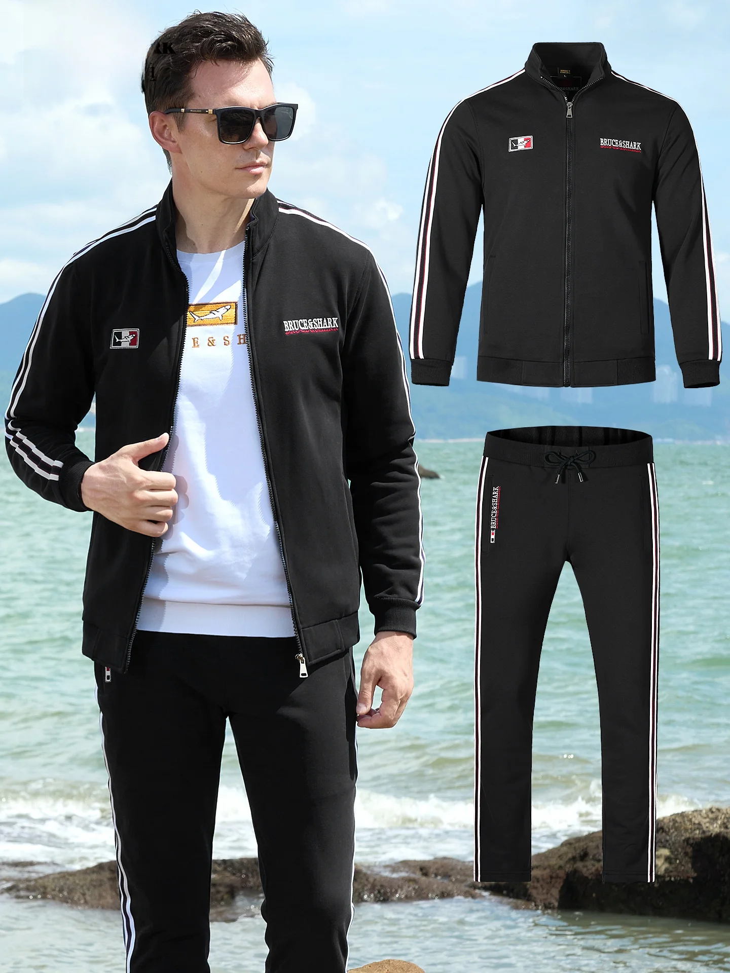 Winter 2025 Men's Thiened Sweatirt Set Sportswear Bruce & ark Brand Large Size Two-Piece Casual Knitted Cotton Polyester
Winter 2025 Men's Thiened Sweatirt Set Sportswear Bruce & ark Brand Large Size Two-Piece Casual Knitted Cotton Polyester