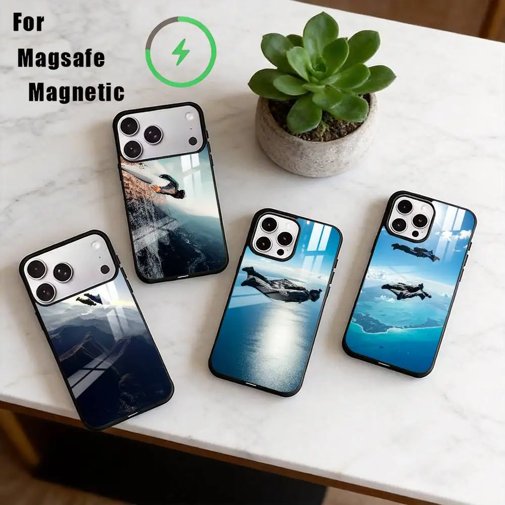 Wingsuit Flying Phone Case For iPhone17,16,15,14,13,12,11 Plus,Pro Magnetic For Magsafe Wireless Charging
Wingsuit Flying Phone Case For iPhone17,16,15,14,13,12,11 Plus,Pro Magnetic For Magsafe Wireless Charging