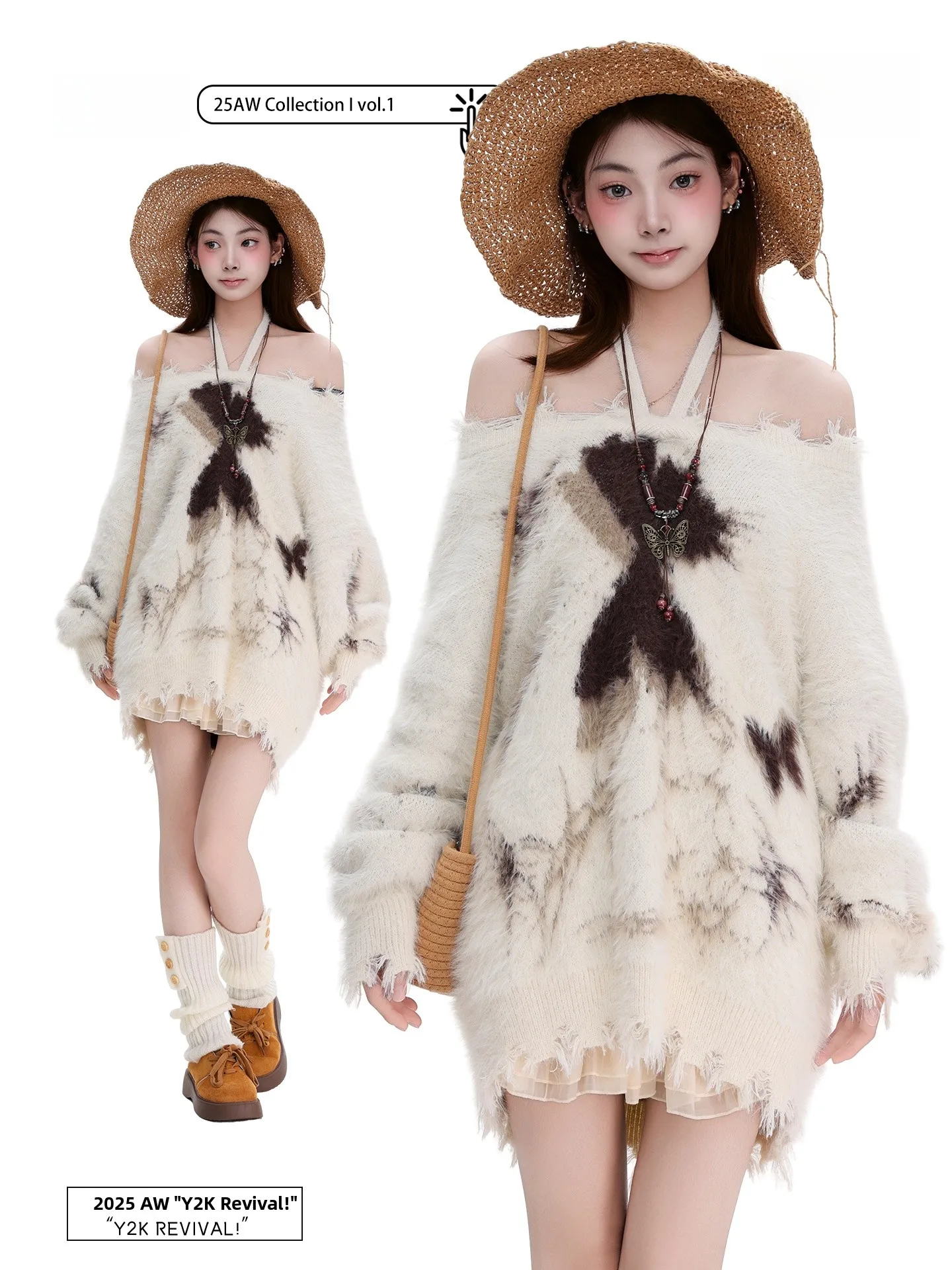 Мягкий и уютный вязаный свитер PBB Sweet Sle Furry с открытым плечом для женщин, свободный свитер на одно плечо с эффектом потертости
Мягкий и уютный вязаный свитер PBB Sweet Sle Furry с открытым плечом для женщин, свободный свитер на одно плечо с эффектом потертости