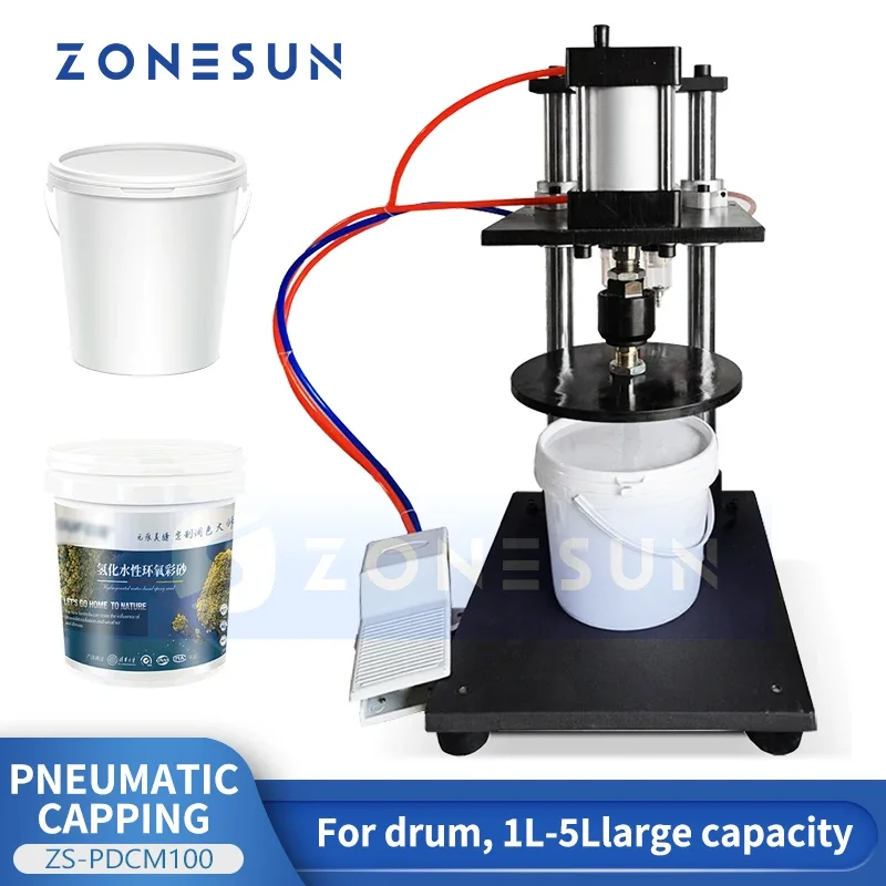Zonesun ZS-PDCM100 Пневматическая машина для прессования крышек ковш Машина для запечатывания ведер
Zonesun ZS-PDCM100 Пневматическая машина для прессования крышек ковш Машина для запечатывания ведер