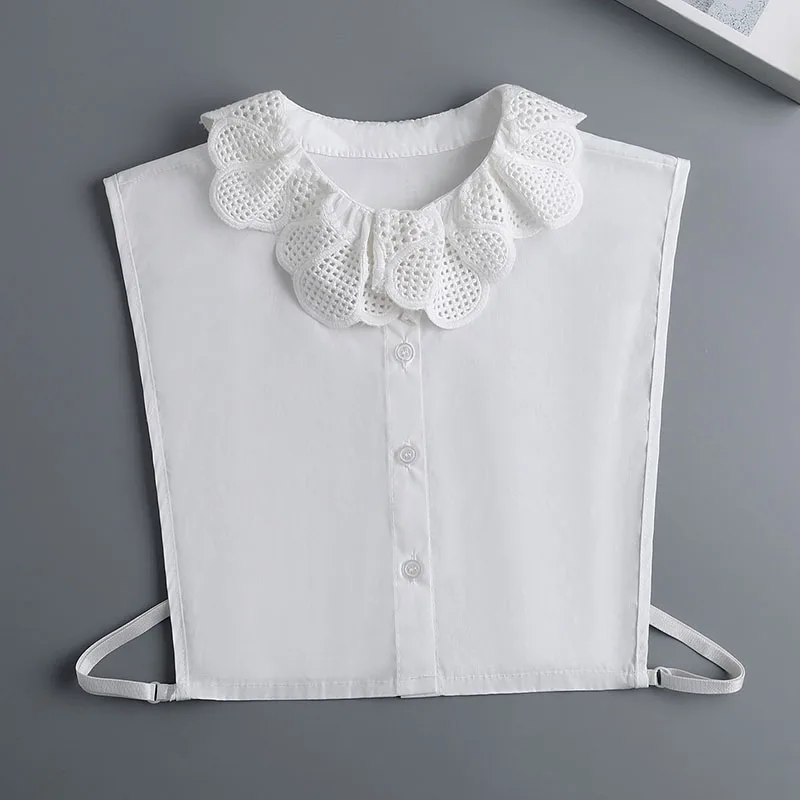 Flower Lapel Shirt Fake Collar for Womens Korean Shirt Detachable Collar Female Removable Sweater Cotton Neck False Collar
Flower Lapel Shirt Fake Collar for Womens Korean Shirt Detachable Collar Female Removable Sweater Cotton Neck False Collar