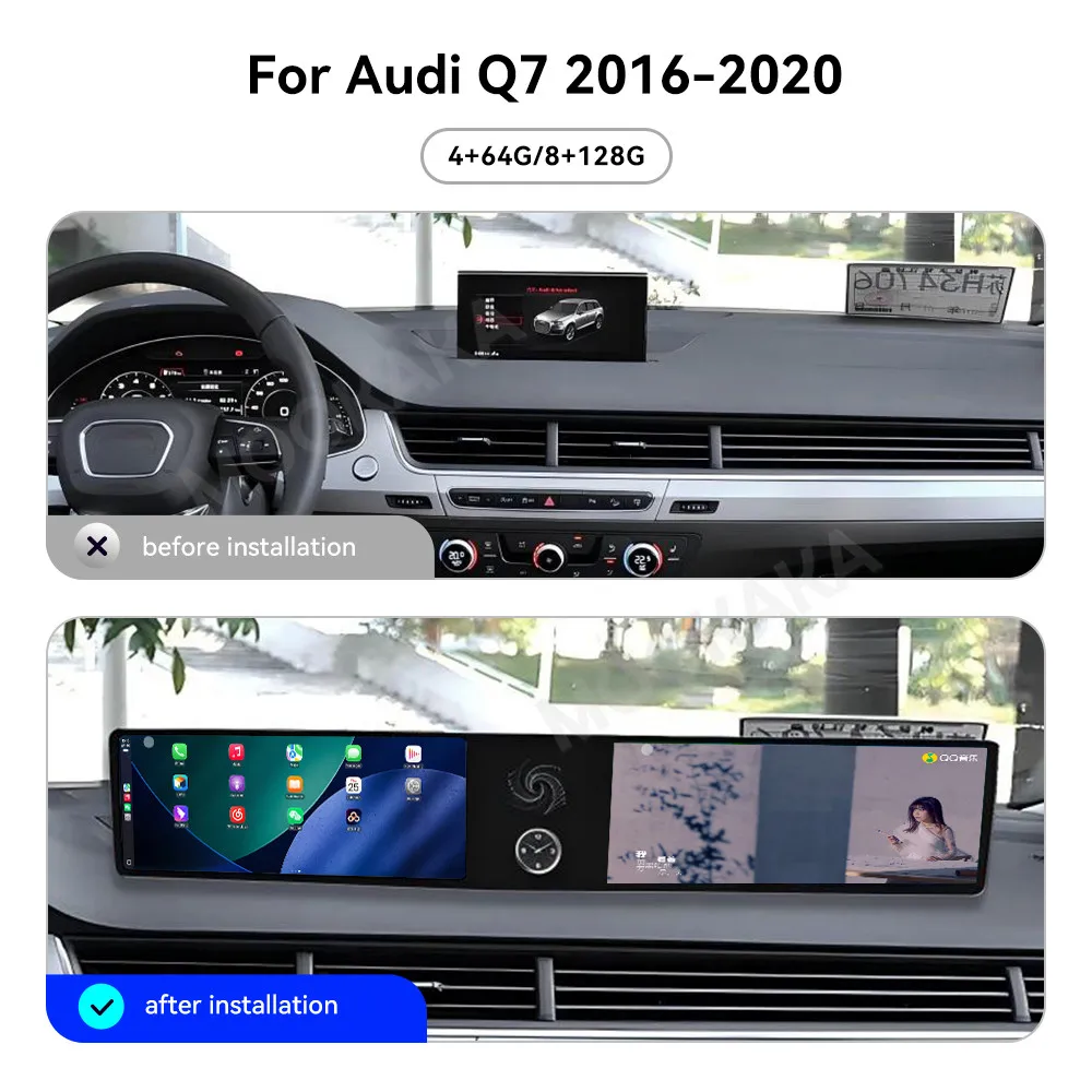 12.3" Android 13 Dual Screen For Audi Q7 2016 2015 2016 20172018-2020 Car Radio Multimedia Player Navigation GPS Carplay WIFI
12.3" Android 13 Dual Screen For Audi Q7 2016 2015 2016 20172018-2020 Car Radio Multimedia Player Navigation GPS Carplay WIFI